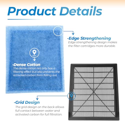 Image of ANTOBLE Bio Wheel Power Filter Cartridge Rite-Size C Fish Tank Aquarium Filters Compatible with Marineland Penguin 200 350 Bio-Wheel Power Filters