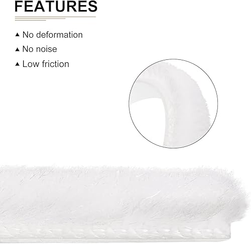 Miniatura 3 de Burlete de cepillo de sellado de 33 pies x 0.28 x 0.24 pulgadas (largo x ancho x alto) - Paquete de 2 - Bueno para marco de ventana de puerta del