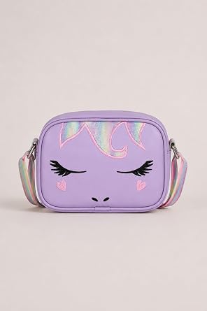 ICONE BAG Unicorn Nakışlı Kız Çocuk Çantası, Çocuk Omuz Çantası, Unicorn Çanta