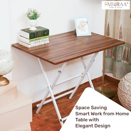 Faburaa Tablista Foldable Study Table 36 x 24 Inch Light Brown - Image 6