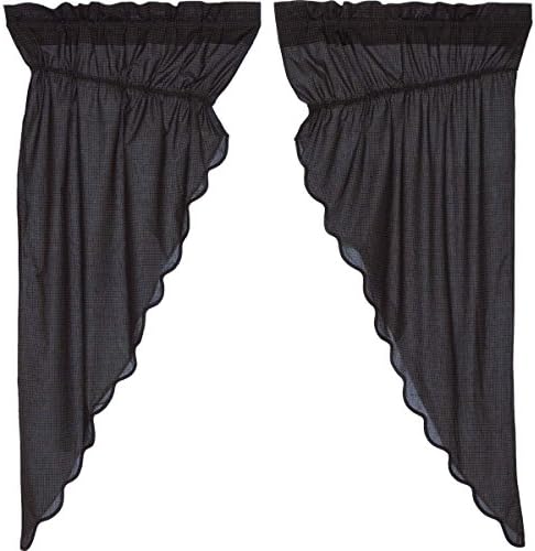 VHC Brands 12263 Arlington Prairie Curtain Scalloped 63x36x18 Set of 2