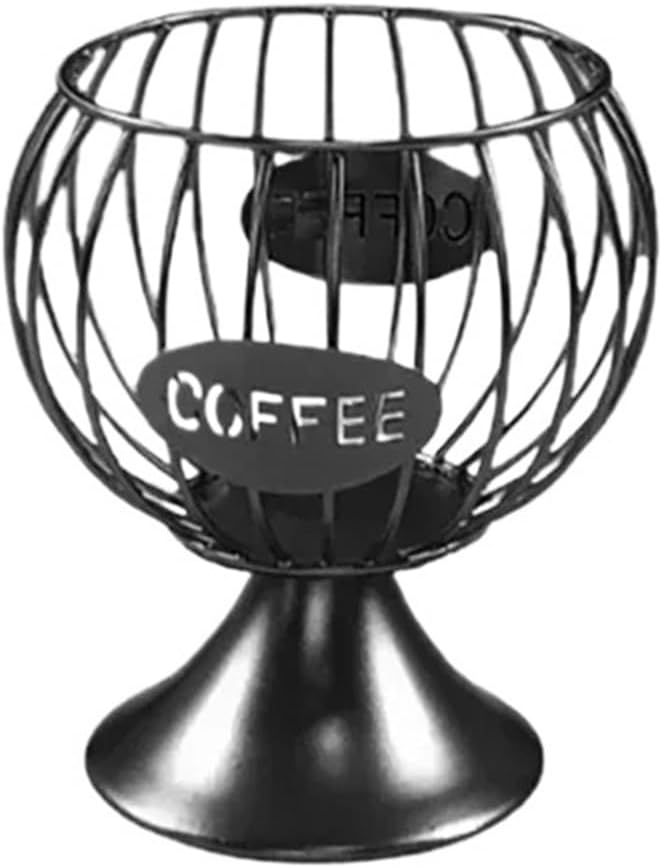 Coffee Pod Holder Hollow Coffee Capsule Basket Anti-Rust Iron Capsule Rack Shelf Storage Organizer Kitchen Storage(1pcs)