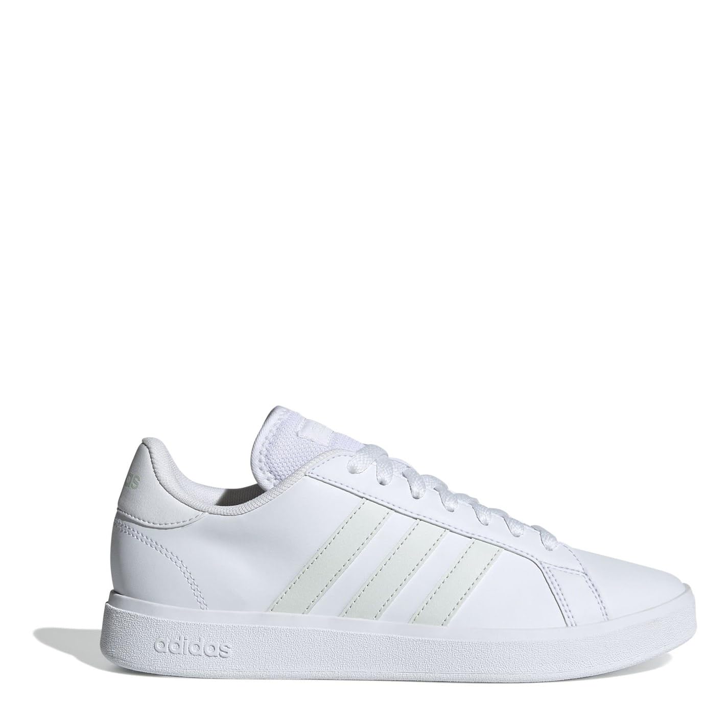 adidas Womens Grand Court Base 2.0 Shoes Sneaker, FTWR White/Crystal Jade/FTWR White, 4 UK