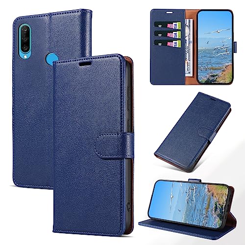 Eirltiy Cover per Huawei P30 Lite Portafoglio Pelle PU Premium, Custodia Scomparti Carte Antiurto Protettiva Case con 1 Vetro Temperato, Nero