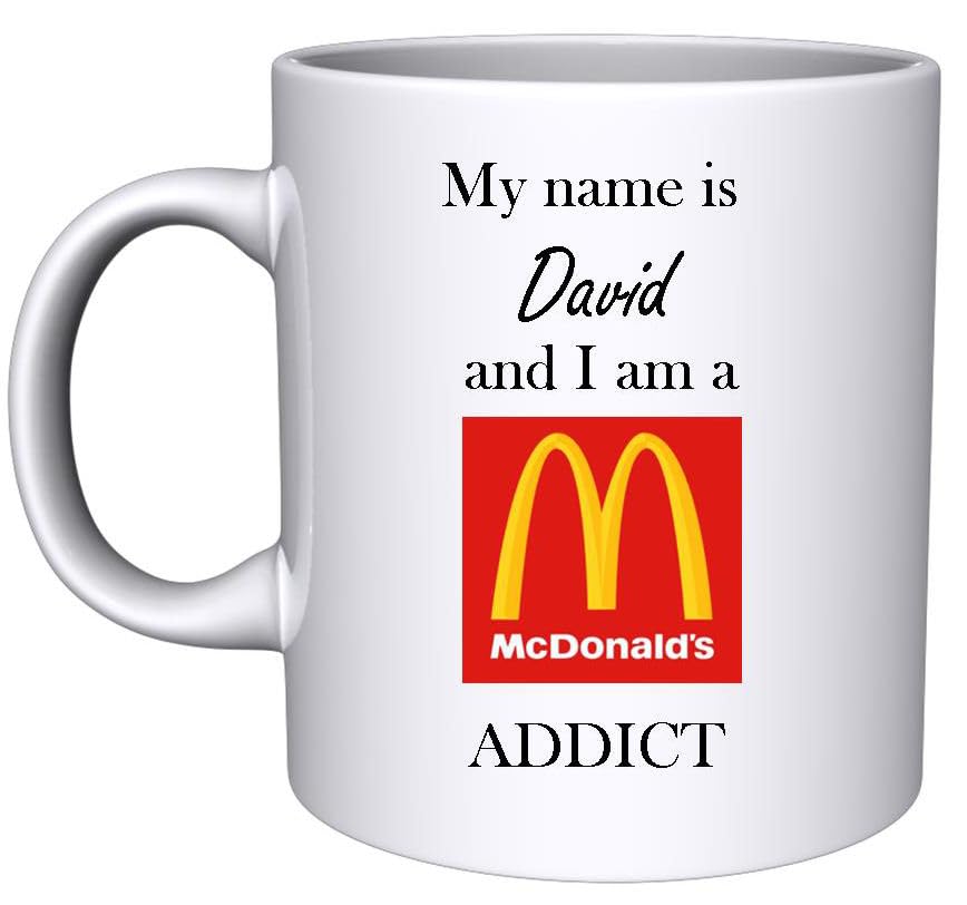Personalised McDonalds Addict Ceramic Mug
