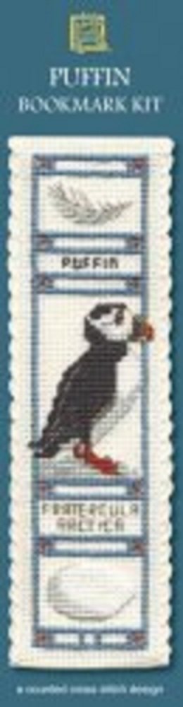 Textile Heritage Counted Cross Stitch Bookmark Kit - Puffin