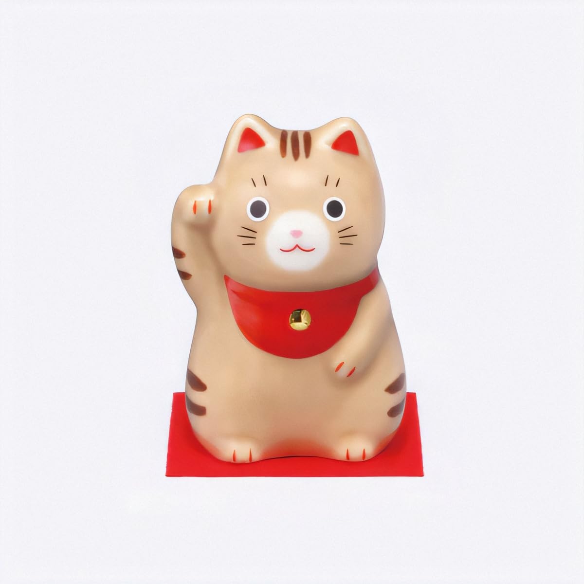 Yakushiken Maneki Neko (Chatora, Small) Fukuo (Good Luck Seal Included) : Home & Kitchen