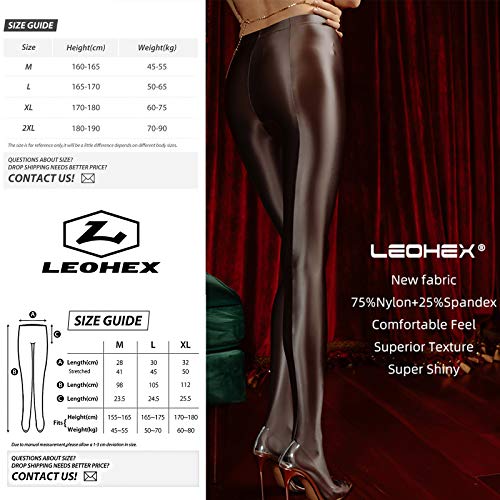 Glossy Opaque Pantyhose Shiny High Waist Tights Sexy Stockings Yoga Pants Training Women Sports Leggings Fitness4