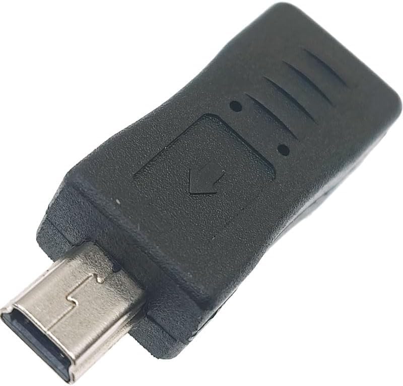 Image of Mini USB Male to Micro USB Female Connector (Mini USB M - Micro USB F) - 2 Pieces