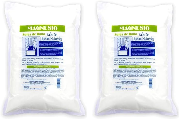MSI Sales De Epsom Naturales Santa Isabel Del Antiguo Balneario Del Yacimiento de La Higuera. Baño Y Cuidado Personal. 2,5kg (Paquete de 2)