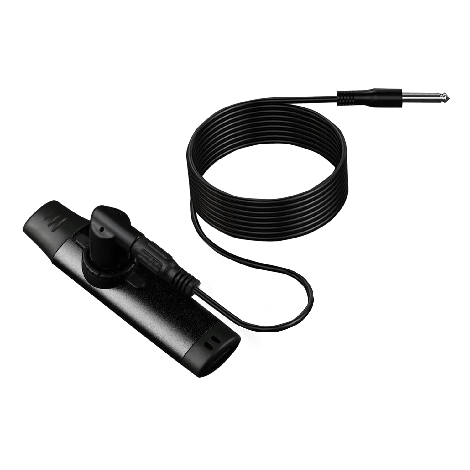 MEELANDKazoo professional performance metal kazoo suitable for use with guitars, ukuleles and other instruments, niche easy to learn musical instruments /5 flutes Includes/(Electro-acoustic black)