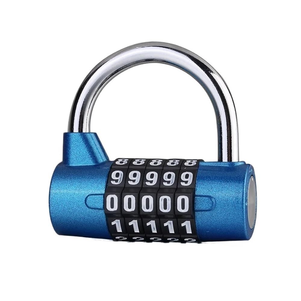 Gnyvzxplq Blu Suitcase Locks, Number Combination Padlock Zinc Alloy Multicolor Travel Security(Blu)