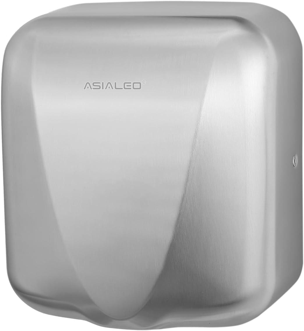 Commercial Hand Dryer,Automatic Electric 1800W High Speed Smart Warm Wind Brushed Stainless Steel Cover Speed/Volume Control HEPA Filter UL Listed Heavy Duty Wall Mount