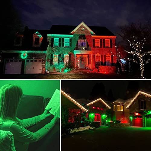 Gel Light Filter - 6Pcs Christmas Overlays Correction Gel Filter, Red & Green Transparent Film Plastic Sheets, 11.7 x 8.5 Inches - Thumbnail 3
