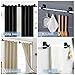 8PCS Upgraded No Drill Curtain Rod Brackets No Drilling Self Adhesive Curtain Rod Holder Hooks Nail Free Adjustable Curtain Rod Hook Curtain Hangers for Bathroom Kitchen Home Bathroom and Hotel(Black)