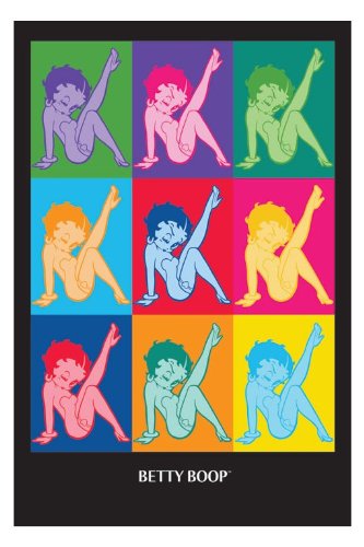 Poster Betty Boop Pop Art décoration murale chambre ado 61X91.5