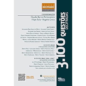 Capa do livro 3100 Questões Decifradas - Delegado Civil e Federal
