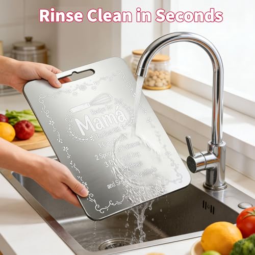 Tabla De Cortar De Titanio Puro Doble Cara Para Cocina, Regalo Personalizado Para Mamá miniatura 6