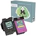 Produktbild The Bubbli Original | Ersatz für 901XL Wiederaufbereitete Druckerpatronen für HP OfficeJet 4500 G510n G510g G510a J4580 J4680 (Schwarz/Fabrig, 2er Pack)