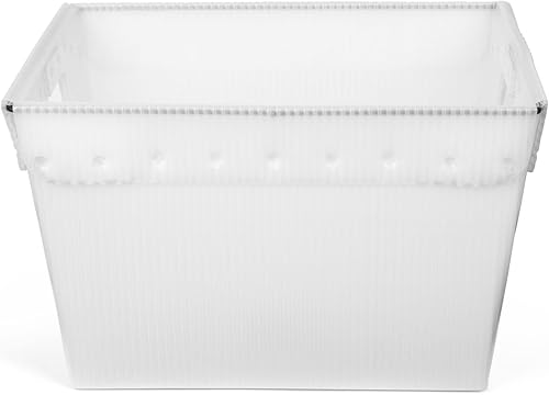 Miniatura 2 de Hudson Exchange 18.25 x 13.25 x 11.75 (1 unidad) Contenedor de almacenamiento corrugado con manejo de la era espacial, natural