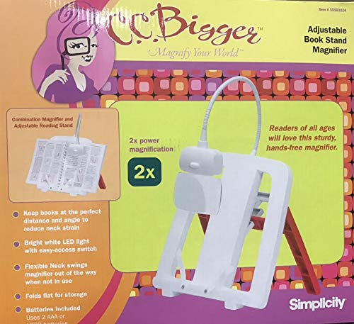 C.C. Bigger 55501024 Book Stand Magnifier