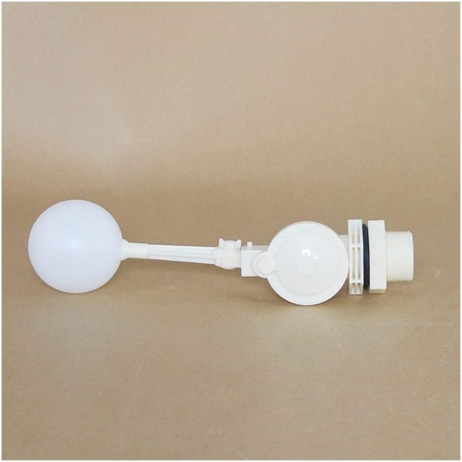 Float Valve Plastic Adjustable Auto Fill Float Ball Valve Water Control Switch for Water Tower Water Tank(DN25)