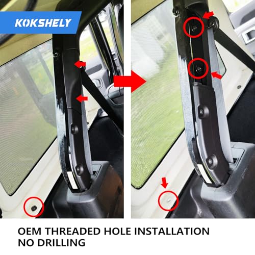 Image of Left Driver Heavy Duty Side Roll Bar Metal Storage Box Molle Panels Compatible With 2018-2025 Wrangler JL JLU 4 Doors|No Drilling|Easy Installation|Not Compatible With Soft Top