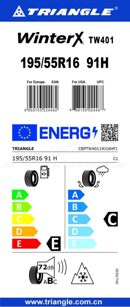 OPONY PNEUMATYCZNE TRIANGLE 195/55 R16 91H WINTER X TW 401