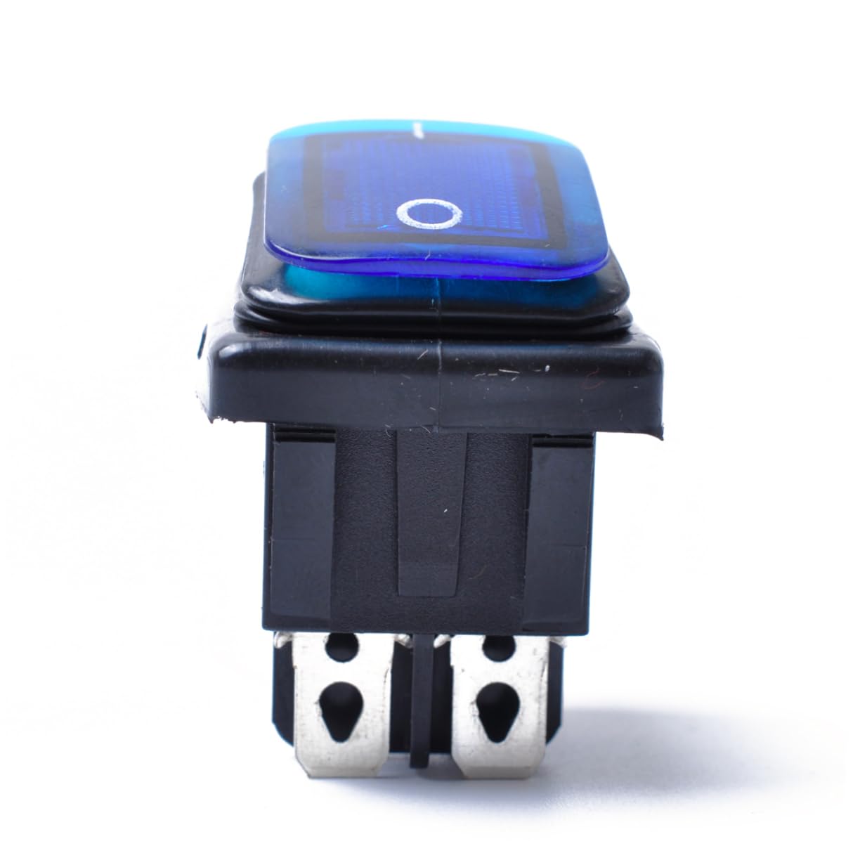 MUELODSIC 12V Rocker Toggle Switch Pin Off for Boat with Blue LED Light Reliable Toggle Switch for Automobiles and Applications
