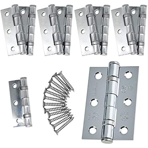 Polished Chrome Ball Bearing Door Hinges Cover