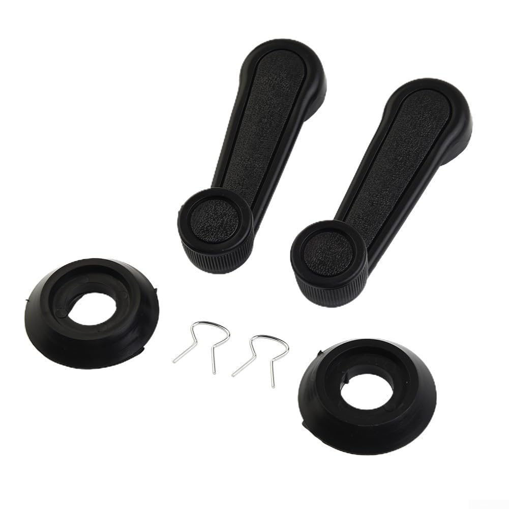 Set di Sostituzione 2 Pezzi Maniglie per Manovella della Porta dell'Auto per Alzacristalli Manuali, Accessori Adatti alla Maggior Parte dei Modelli di Veicoli