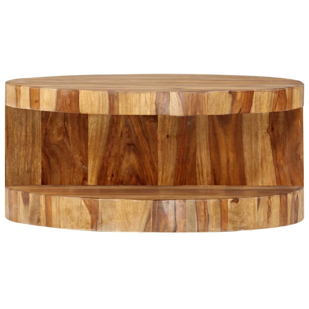vidaXL - vidaXL Couchtisch Rund 65×30 cm Massivholz Palisander