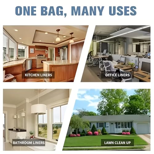 Image of ELLA Garbage Bags 17x19 Inches | 360 Bags (12 Rolls x 30) | Black | Small | Durable Leak-Proof Dustbin Covers for Home, Kitchen, Bathroom & Office | Free Check Duster Cloth