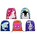 BeeGreen Party Favors Bags 10 Pack 5 Designs, Cartoon Gift Candy Drawstring Bags Pouch, Treat Goodie Bags For Kids Girls and Boys Birthday