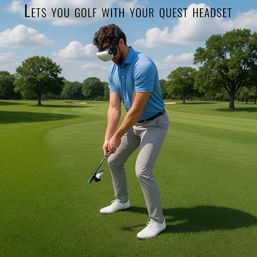 Image of DeadEyeVR - DriVR Golf Club for Quest - Realistic VR Golf Simulator Handle - Weighted VR Golf Club Grip for Enhanced Play (Elite Mini)
