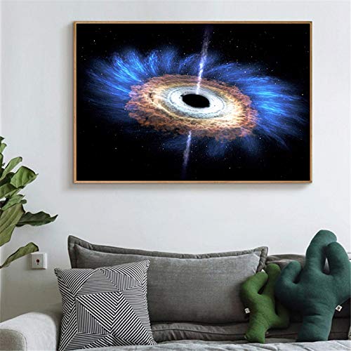 Amazon.co.jp: インテリア ブラックホールポスター宇宙キャンバス絵画