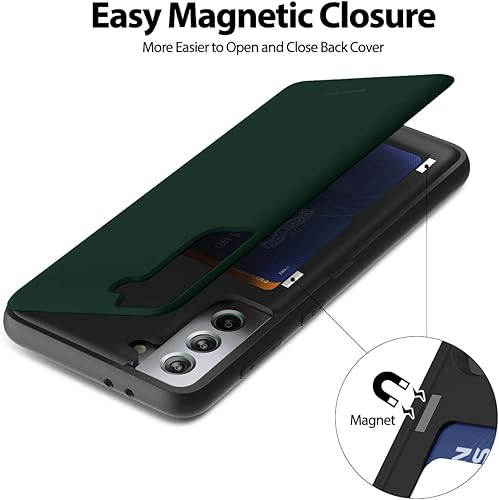 Miniatura 759 de GOOSPERY Parachoques magnético para puerta compatible con Galaxy S23, tarjetero tipo cartera, cierre automático, protección de doble capa resistente