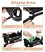 Zooawa Universal Stroller Snack Tray, 3 in 1 Stroller Cup Holder with Phone Holder and Silicone Flexible Arms Grip, Stroller Tray Attachment Compatible with Uppababy, Baby Jogger, BOB Stroller