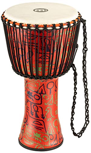 Meinl Percussion Travel Djembe with Synthetic Shell-NOT Made in CHINA-12 Large Size, Rope
