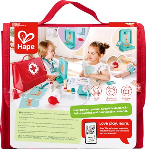 Hape Little Doctor’s Medical Set, Turquoise, kindergrootte - Image 3