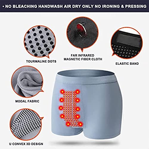 Image of Men's Magnetic Boxer Briefs | Breathable Stretch Fabric with Energetic Massage Dots | Mid-Rise Underwear