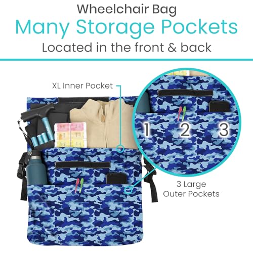 image for Vive XL Wheelchair Accessories Bag - Waterproof, Scratch-Resistant, Do
