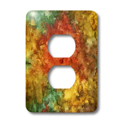 Placa de enchufe doble decorativa para salones modernos de 3dRose 3