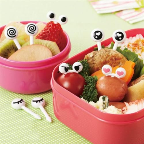 Image of MISHI 10Pcs Mini Animal Food Forks Set for Kids | Reusable Plastic Bento Fruit Forks | Cute Cartoon Design | Ideal for Snacks, Lunch Boxes & Party Decor | Easy to Clean | Multicolor