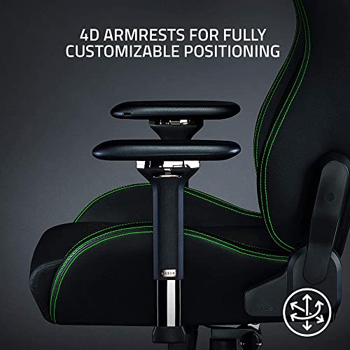 Razer Iskur - Gaming Chair with Built-in Lumbar Support - NASA+ RZ38-02770100-R3U1, Black & Green - Image 6