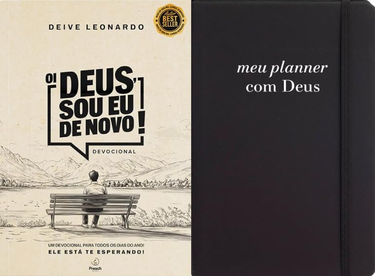 OI DEUS, SOU EU DE NOVO COM MEU PLANNER COM DEUS CAPA PRETA