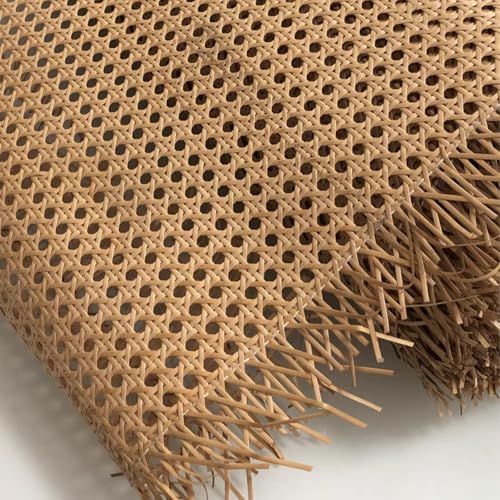 Plastic Rattan Cane Webbing 16'×40', Coffee Color...