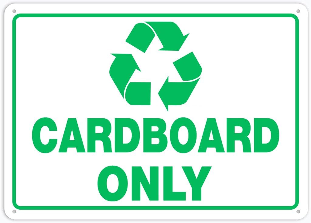 8"x12" Aluminum Metal Sign - Cardboard Only - Indoor & Outdoor Use For Home, Office, Work