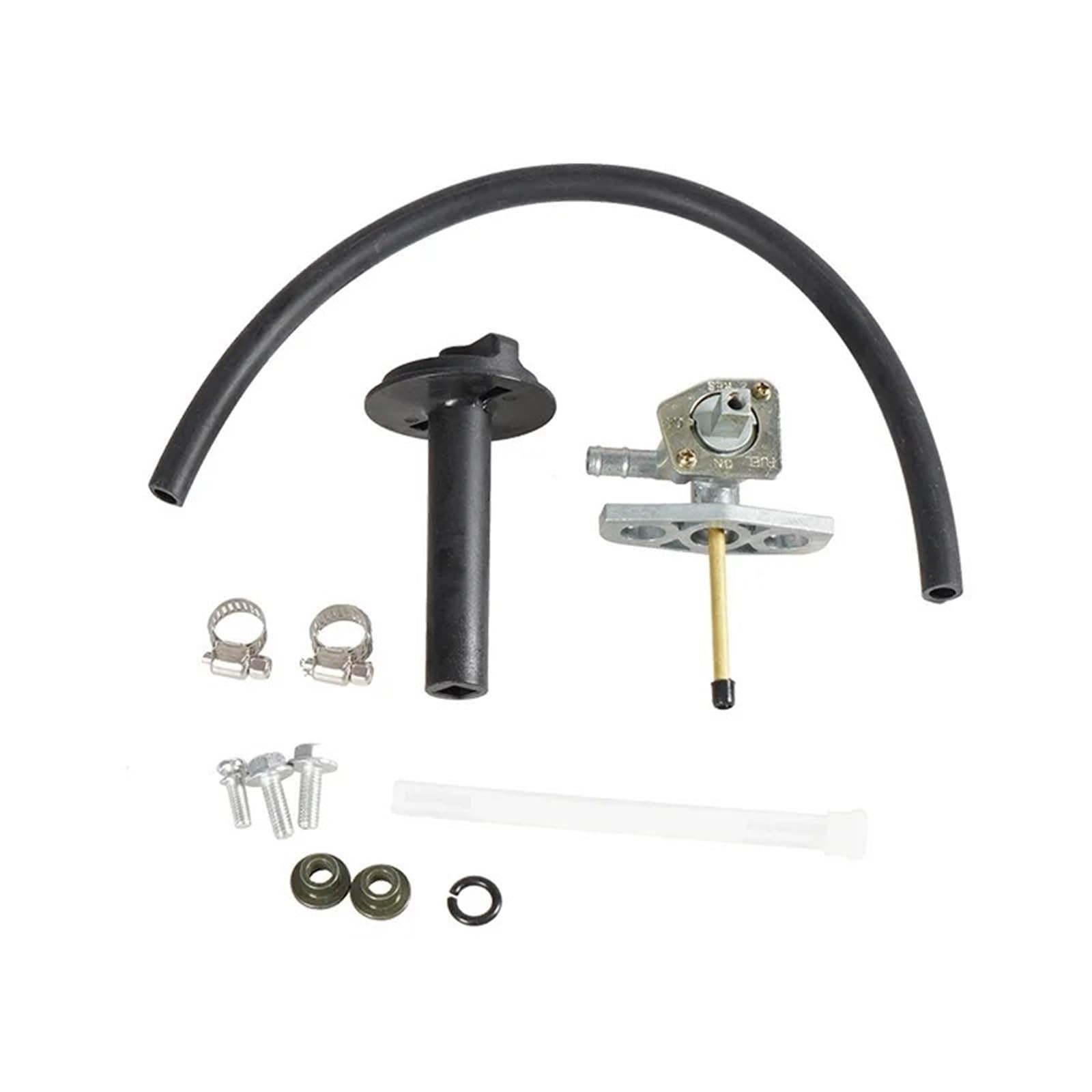 Bchiaon One Color Pipe Hose Fit For Honda Trx250 Trx350 Trx400 Trx420 Trx450 Trx500 Trx650 16950-Hm8-003 Fuel Cock Petcock With Lever Assy