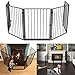 HENGMEI Kaminschutzgitter Kinderschutzgitter Faltbar Absperrgitter Laufstall Türschutzgitter Schutzgitter Ofenschutzgitter für Kinder